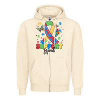 Sandshell support squad autism Zipper Hoodie - MaliasSmallBusiness