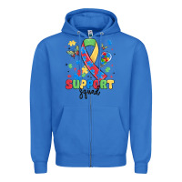 True Royal support squad autism Zipper Hoodie - MaliasSmallBusiness