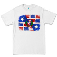 White dominican and puerto rico flag Premium Tee - texasbilliewilder