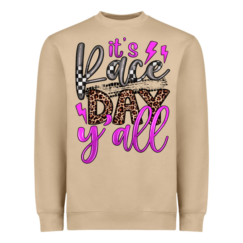 It's Race Day Y'all Heavyweight Sweatshirt by JahusDesignShop | Teevron