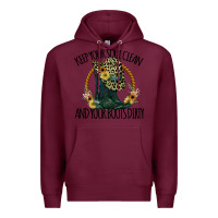 Burgundy Keep Your Soul Clean And Your Boots Dırty Cowgirl Boots Premium Hoodie - Bettercallsaul