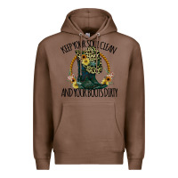 Chestnut Keep Your Soul Clean And Your Boots Dırty Cowgirl Boots Premium Hoodie - Bettercallsaul