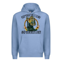 Colony Blue Keep Your Soul Clean And Your Boots Dırty Cowgirl Boots Premium Hoodie - Bettercallsaul