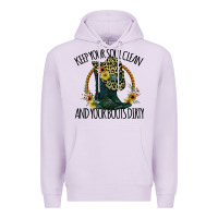 Lilac Keep Your Soul Clean And Your Boots Dırty Cowgirl Boots Premium Hoodie - Bettercallsaul