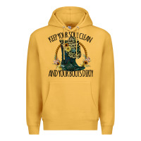 Mustard Keep Your Soul Clean And Your Boots Dırty Cowgirl Boots Premium Hoodie - Bettercallsaul