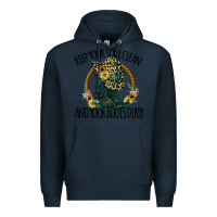 Navy Keep Your Soul Clean And Your Boots Dırty Cowgirl Boots Premium Hoodie - Bettercallsaul