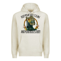Oatmeal Heather Keep Your Soul Clean And Your Boots Dırty Cowgirl Boots Premium Hoodie - Bettercallsaul