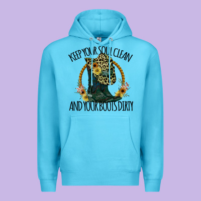 Keep Your Soul Clean And Your Boots Dırty Cowgirl Boots Premium Hoodie Designed By Bettercallsaul