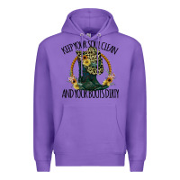Purple Keep Your Soul Clean And Your Boots Dırty Cowgirl Boots Premium Hoodie - Bettercallsaul