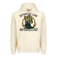 Sandshell Keep Your Soul Clean And Your Boots Dırty Cowgirl Boots Premium Hoodie - Bettercallsaul