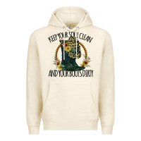 Tofu Keep Your Soul Clean And Your Boots Dırty Cowgirl Boots Premium Hoodie - Bettercallsaul