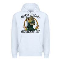 White Keep Your Soul Clean And Your Boots Dırty Cowgirl Boots Premium Hoodie - Bettercallsaul