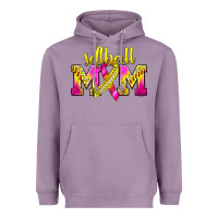 Lavender Softball Mom Breast Cancer Heavyweight Hoodie - BundleAndBundleShop