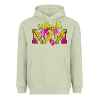 Matcha Softball Mom Breast Cancer Heavyweight Hoodie - BundleAndBundleShop