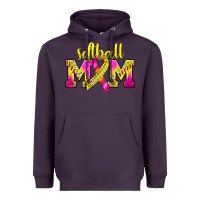 Plum Softball Mom Breast Cancer Heavyweight Hoodie - BundleAndBundleShop