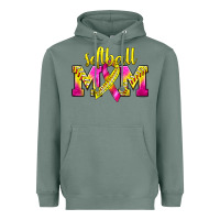 Sage Softball Mom Breast Cancer Heavyweight Hoodie - BundleAndBundleShop