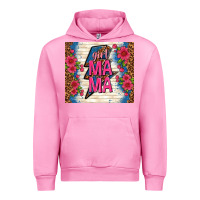 Fuchsia Pink girl mama thunder with flowers Urban Hoodie - TumblerDesignByShophia