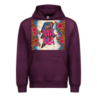 Mauve Wine girl mama thunder with flowers Urban Hoodie - TumblerDesignByShophia