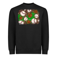 Black baseball glove background Heavyweight Sweatshirt - JahusDesignShop