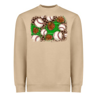 Mushroom baseball glove background Heavyweight Sweatshirt - JahusDesignShop