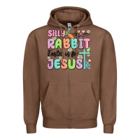 Chestnut silly rabbit easter is for jesus Zipper Hoodie - MaliasSmallBusiness