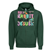 Sports Green silly rabbit easter is for jesus Zipper Hoodie - MaliasSmallBusiness