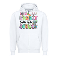 White silly rabbit easter is for jesus Zipper Hoodie - MaliasSmallBusiness