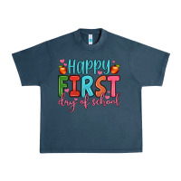 Midnight Navy happy first day of school Urban Heavy Tee - JahusDesignShop