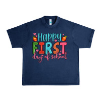 Navy happy first day of school Urban Heavy Tee - JahusDesignShop