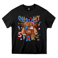 Black oh my stars highland cow Heavy Core Tee - RanaPortraitStore