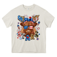 Cream oh my stars highland cow Heavy Core Tee - RanaPortraitStore