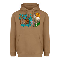 Toasted Coconut Small Town Mama With Sheeps Heavyweight Hoodie - BundleAndBundleShop