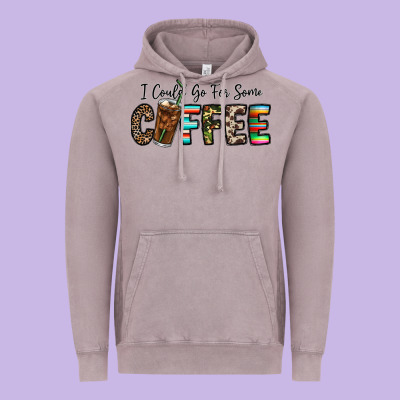 I Could Go For Some Coffee Vintage Hoodie Designed By Cowhidedigitalart