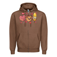Chestnut valentines day mexican food Zipper Hoodie - MaliasSmallBusiness