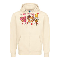 Sandshell valentines day mexican food Zipper Hoodie - MaliasSmallBusiness