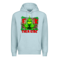Blue Mist Fuck Them Kids Grinch Premium Hoodie - Bettercallsaul