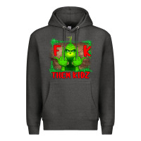 Charcoal Heather Fuck Them Kids Grinch Premium Hoodie - Bettercallsaul