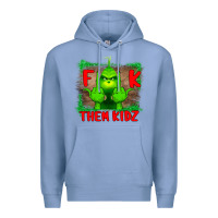 Colony Blue Fuck Them Kids Grinch Premium Hoodie - Bettercallsaul