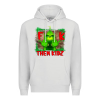 Dove Grey Fuck Them Kids Grinch Premium Hoodie - Bettercallsaul
