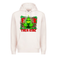 Pale Pink Fuck Them Kids Grinch Premium Hoodie - Bettercallsaul