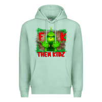 Seafoam Fuck Them Kids Grinch Premium Hoodie - Bettercallsaul
