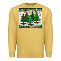 Antique Gold christmas trees tumbler Premium Sweatshirt - BundleAndBundleShop