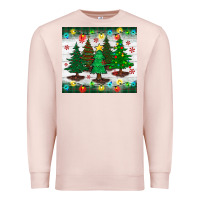 Pale Pink christmas trees tumbler Premium Sweatshirt - BundleAndBundleShop