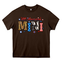 Chocolate Brown all american mini Heavy Core Tee - RanaPortraitStore