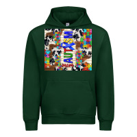 Forest Green autism mom puzzle ribbon Urban Hoodie - TumblerDesignByShophia