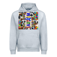 Heather Grey autism mom puzzle ribbon Urban Hoodie - TumblerDesignByShophia