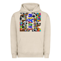 Pigment French Oak autism mom puzzle ribbon Urban Hoodie - TumblerDesignByShophia