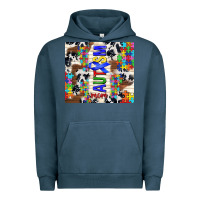 Pigment Midnight Navy autism mom puzzle ribbon Urban Hoodie - TumblerDesignByShophia