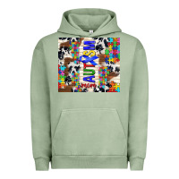 Pigment Oil Green autism mom puzzle ribbon Urban Hoodie - TumblerDesignByShophia