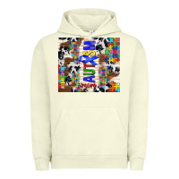 Pigment Pistachio autism mom puzzle ribbon Urban Hoodie - TumblerDesignByShophia